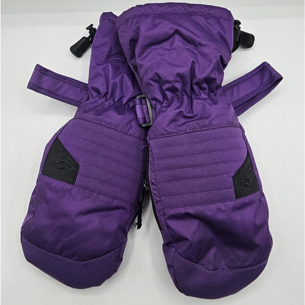 Women’s Gordini Finsterhorn Ski Mittens Leather Palm Purple Sz M